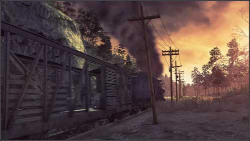 While traveling on the train [1] you'll witness the brutal murder and soon you'll be the target of the bandits calling themselves the Wardens - Chapter 13 - Walkthrough - Resistance 3 - Game Guide and Walkthrough