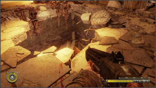 In the corridor you'll find a huge hole in the floor [1] - Chapter 15 - p. 3 - Walkthrough - Resistance 3 - Game Guide and Walkthrough