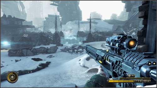 You're in front of the guarded Chimeras position which contains of two posts [1] - Chapter 17 - p. 1 - Walkthrough - Resistance 3 - Game Guide and Walkthrough