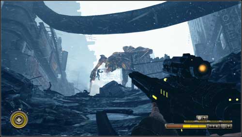 After few steps you'll reach the end of tracks - Chapter 17 - p. 2 - Walkthrough - Resistance 3 - Game Guide and Walkthrough