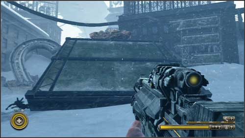 After the fight climb the sign that smashed the beast [1] - Chapter 17 - p. 2 - Walkthrough - Resistance 3 - Game Guide and Walkthrough