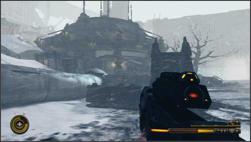 When you eliminate them get to the square with two bunkers [1] - Chapter 18 - p. 1 - Walkthrough - Resistance 3 - Game Guide and Walkthrough