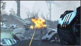 To destroy it go left to the bridge [1] and take a well covered position - Chapter 18 - p. 2 - Walkthrough - Resistance 3 - Game Guide and Walkthrough