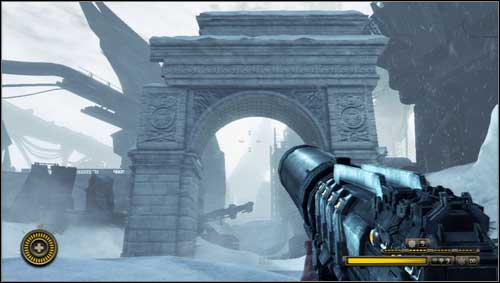 When you pass the triumphal arc [1], get through the metal door that opens when you destroy the fuses and enter the underground - Journals New York, NY - Journals - Resistance 3 - Game Guide and Walkthrough