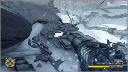 Leave the building and jump down slowly - Journals New York, NY - Journals - Resistance 3 - Game Guide and Walkthrough