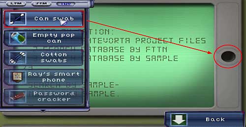 When ENTER SEARCH CRITERIA appears, type ABATRA (these are the information you're looking for) - 7:30-Ray - Walkthrough - Resonance - Game Guide and Walkthrough