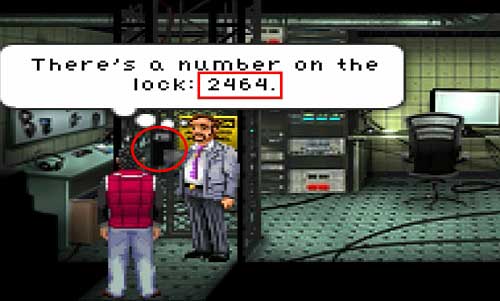 Click RMB on the Electronic lock (circle) - Police Administration- Ray, Bennet - Walkthrough - Resonance - Game Guide and Walkthrough