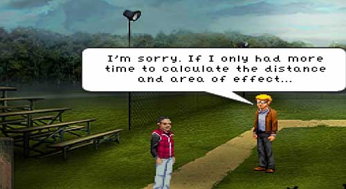 After the cutscene you'll be moved to the baseball fields - Ending - Lesser of Two Evils - Walkthrough - Resonance - Game Guide and Walkthrough