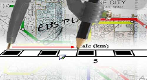 Click LMB on the distance scale on the top of the map (arrow), set in on 4km (as seen on the screen) and go back to the map - Edgetown-Ray,Bennet - Walkthrough - Resonance - Game Guide and Walkthrough