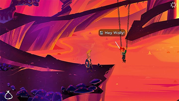 Soon after you started exploring the cavern, you will encounter Wally and you can have a conversation with him - Return to Monkey Island: Find LeChuck (Chapter 5) - walkthrough, solution - Part 5 - Beneath the Monkey Head - Return to Monkey Island Walkthrough