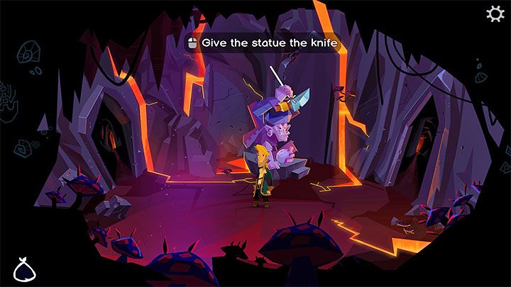 Frustrated Monkey - Use the Knife on it - Return to Monkey Island: Find LeChuck (Chapter 5) - walkthrough, solution - Part 5 - Beneath the Monkey Head - Return to Monkey Island Walkthrough