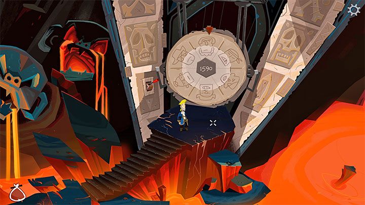 There is a Code Wheel in the next location - Return to Monkey Island: Find LeChuck (Chapter 5) - walkthrough, solution - Part 5 - Beneath the Monkey Head - Return to Monkey Island Walkthrough