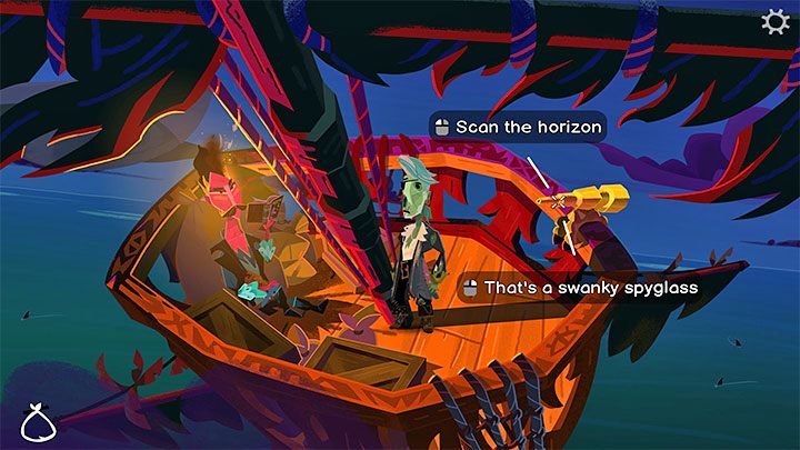 After you reach the top, use the Spyglass to start looking around the area - Return to Monkey Island: Sail to Monkey Island - walkthrough - Part 2 - A Dangerous Journey - Return to Monkey Island Walkthrough