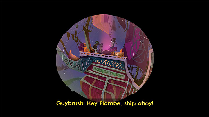 You will look through the spyglass - Return to Monkey Island: Sail to Monkey Island - walkthrough - Part 2 - A Dangerous Journey - Return to Monkey Island Walkthrough