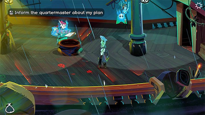 Iron Rose is a Quartermaster and you will find this character on the main deck - Return to Monkey Island: Sail to Monkey Island - walkthrough - Part 2 - A Dangerous Journey - Return to Monkey Island Walkthrough