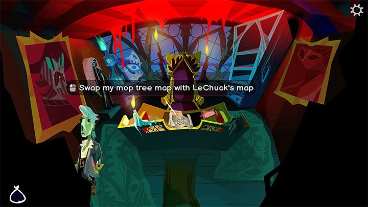 There is a document on the table, but you cannot steal it - Return to Monkey Island: Sail to Monkey Island - walkthrough - Part 2 - A Dangerous Journey - Return to Monkey Island Walkthrough