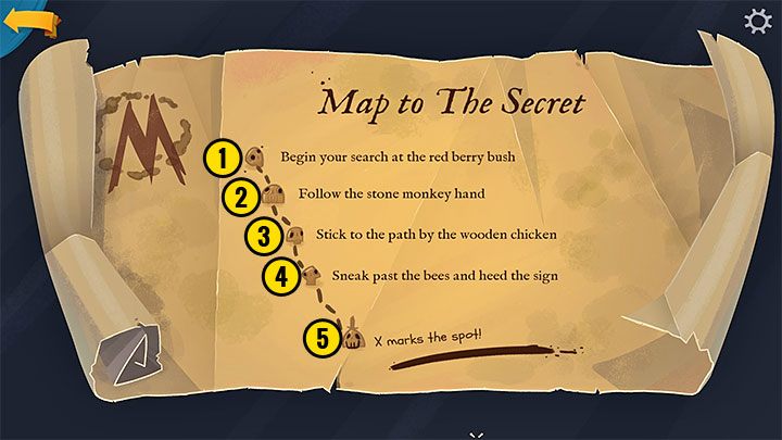 Your current mission objective is to find the Secret of Monkey Island - the LeChuck's map you have stolen from his cabin in part 2 will lead to it - Return to Monkey Island: Follow LeChucks map to the Secret - walkthrough - Part 3 - Return to Monkey Island - Return to Monkey Island Walkthrough