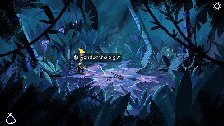 If you correctly read the information from the map, you will reach the location with the X drawn on the ground - Return to Monkey Island: Follow LeChucks map to the Secret - walkthrough - Part 3 - Return to Monkey Island - Return to Monkey Island Walkthrough