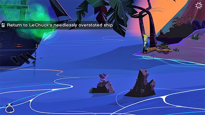 You will receive the quest to find out LeChuck's secrets after meeting the pirate leaders on Monkey Island, but first you need to get on LeChuck's ship - Return to Monkey Island: Learn LeChucks secrets - walkthrough - Part 3 - Return to Monkey Island - Return to Monkey Island Walkthrough