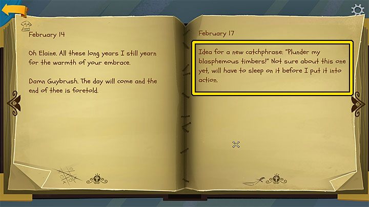 You must go back to the entry mentioned in the previous one - Return to Monkey Island: Learn LeChucks secrets - walkthrough - Part 3 - Return to Monkey Island - Return to Monkey Island Walkthrough