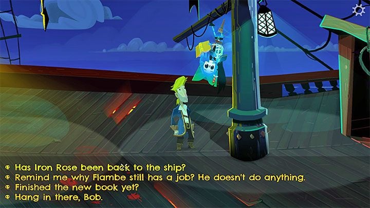 Return to Guybrush's ship and travel to LeChuck's Ship - this time you can board it without being thrown overboard - Return to Monkey Island: Wideys Golden Key - walkthrough - Part 4 - Things Get Complicated - Return to Monkey Island Walkthrough