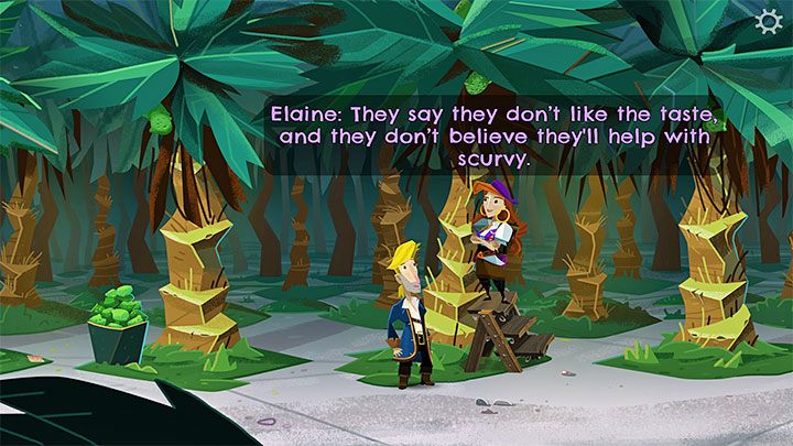 If you've guessed the location successfully, you should find Elaine there - Return to Monkey Island: Bella Fishers Golden Key - walkthrough, solution - Part 4 - Things Get Complicated - Return to Monkey Island Walkthrough