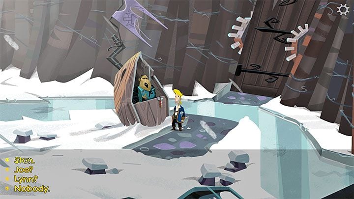 Talk to the Guard guarding the drawbridge and tell him you want to meet Stan - Return to Monkey Island: Bella Fishers Golden Key - walkthrough, solution - Part 4 - Things Get Complicated - Return to Monkey Island Walkthrough