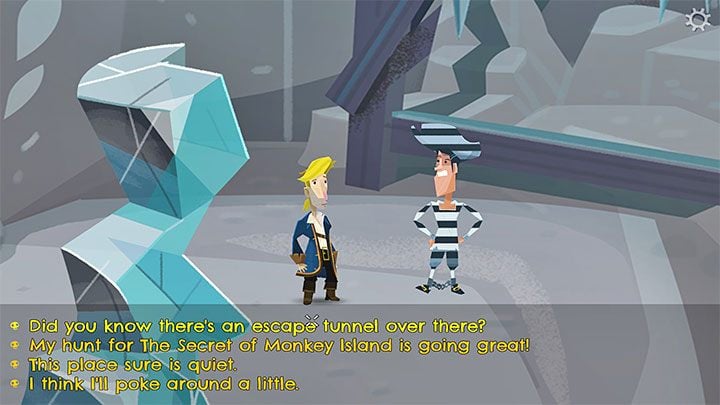 Search the location for - Stan - he is in its final part - Return to Monkey Island: Bella Fishers Golden Key - walkthrough, solution - Part 4 - Things Get Complicated - Return to Monkey Island Walkthrough