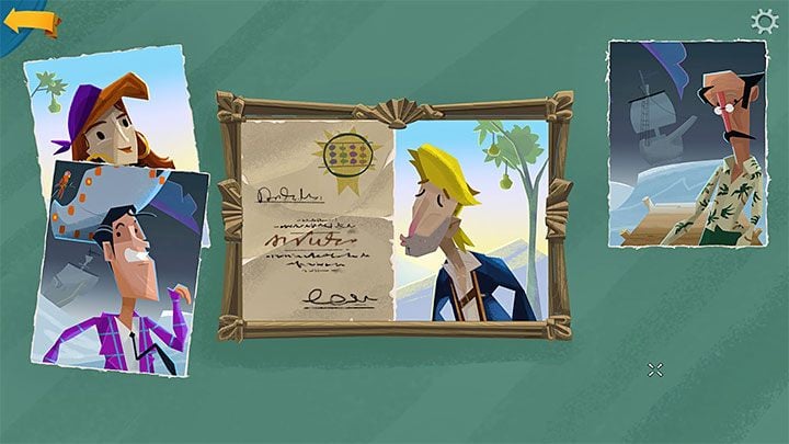 Open your inventory and select the Frame from it - Return to Monkey Island: Bella Fishers Golden Key - walkthrough, solution - Part 4 - Things Get Complicated - Return to Monkey Island Walkthrough