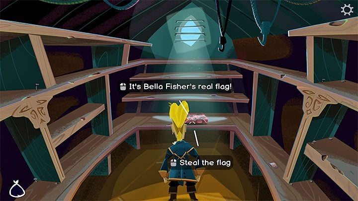 Conrad will begin the procedure of securing the real flag - Return to Monkey Island: Bella Fishers Golden Key - walkthrough, solution - Part 4 - Things Get Complicated - Return to Monkey Island Walkthrough