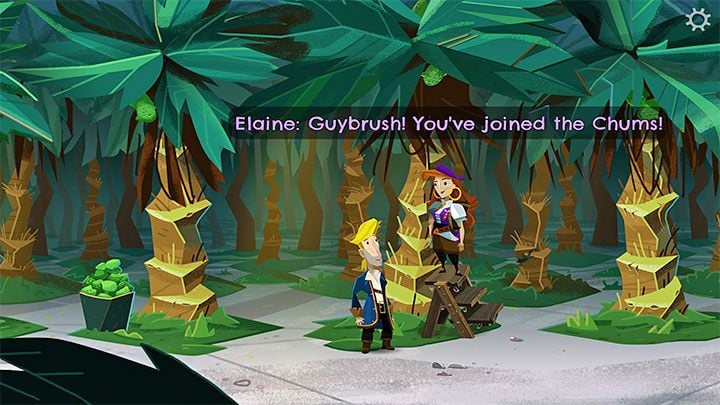 Elaine - you can find her in Lime Grove on Scurvy Island - Return to Monkey Island: Bella Fishers Golden Key - walkthrough, solution - Part 4 - Things Get Complicated - Return to Monkey Island Walkthrough