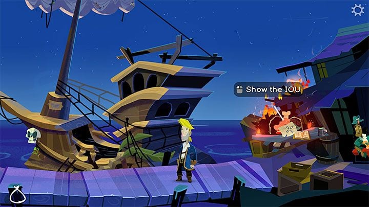 Travel to the ruins of Scumm Bar in the docks - Return to Monkey Island: Brrr Muda Island Golden Key - walkthrough - Part 4 - Things Get Complicated - Return to Monkey Island Walkthrough