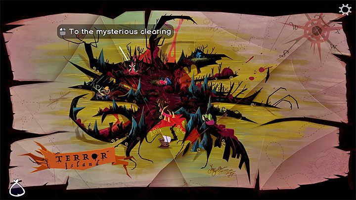 After reaching the island, follow the path to the exit - using it will trigger the Terror Island map for the first time - Return to Monkey Island: Terror Island Golden Key - walkthrough - Part 4 - Things Get Complicated - Return to Monkey Island Walkthrough