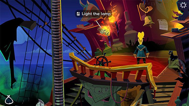 After entering the cave, you will determine that it is very dark - you need to get a light source - Return to Monkey Island: Terror Island Golden Key - walkthrough - Part 4 - Things Get Complicated - Return to Monkey Island Walkthrough