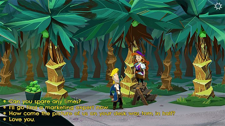 If you've guessed the location successfully, you should find Elaine there - Return to Monkey Island: Get the 5 keys for the safe - walkthrough - Part 4 - Things Get Complicated - Return to Monkey Island Walkthrough