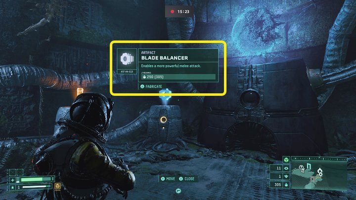 The Blade Balancer artifact will be necessary for this purpose, as it will allow Selene to perform a more powerful melee attack - Returnal: Orange force field - how to destroy? - Exploration - Returnal Guide