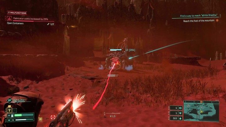 The first formidable opponent you may encounter during exploring Crimson Wates is a creature resembling a giant turtle - Return: Crimson Wastes - biome - Biomes - Returnal Guide