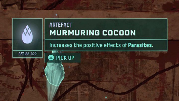 While progressing through the game, we may find Murmuring Cocoons - artifacts that enhance the positive effects of parasites - Returnal: Parasites - what are they? - FAQ - Returnal - game guide