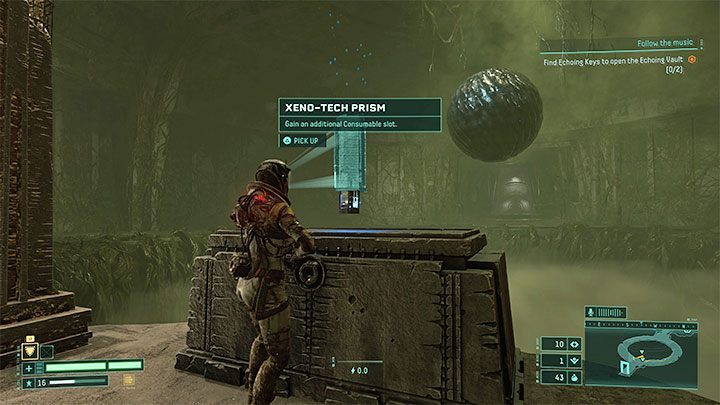 The second prism can be found while exploring the 4 - Returnal: Inventory - how to increase size? - Equipment & Items - Returnal Guide