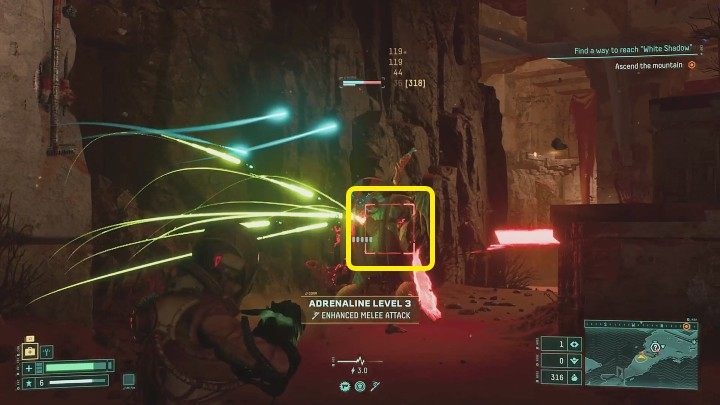 Aliens inhabiting particular biomes of Atropos have weak points, which are marked with a red square - Returnal: Stagger - how to stun enemies? - Combat - Returnal Guide