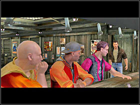 But if you're at bar in Santa Barbara using my above-mentioned guidelines, you should finally catch Murdoc (wearing a weskit on my picture) there - Storyline solution - Part 1 - RignRoll - Game Guide and Walkthrough