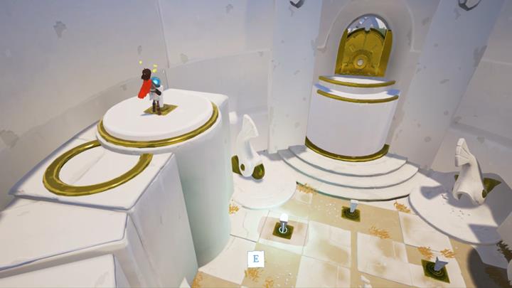 Manipulate the orbs below to place the orb above the correct place . - Obtain the second key | Chapter 1 - Walkthrough - Chapter 1 - Rime Game Guide