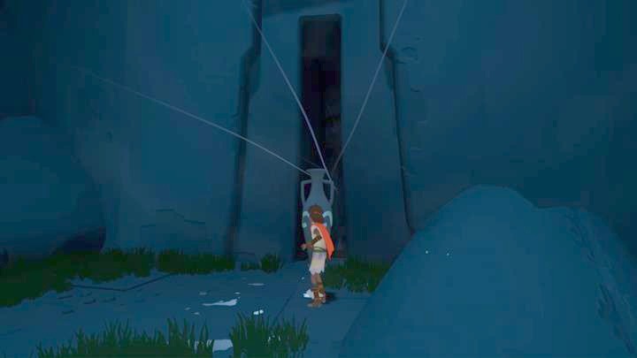 Find out which of the narrow passages the wind blows into and head deeper into the building. - Way to the tower | Chapter 1 - Walkthrough - Chapter 1 - Rime Game Guide