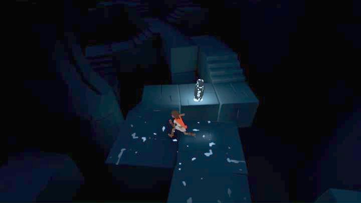 Dash from one glowing figurine to another. - Way to the tower | Chapter 1 - Walkthrough - Chapter 1 - Rime Game Guide