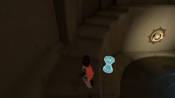 Activate the figurines and run through the passage. - Meeting the beast and the first mill | Chapter 2 - Walkthrough - Chapter 2 - Rime Game Guide