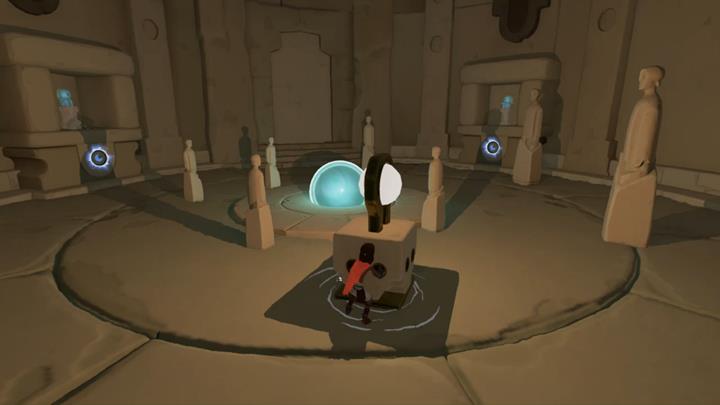 Cover two of the symbols activate the orb and use your own shadow to cover the third symbol. - The second mill | Chapter 2 - Walkthrough - Chapter 2 - Rime Game Guide