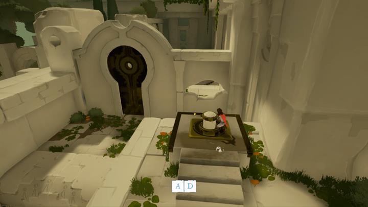 Rotate the wheel to unlock the way forward for your new companion - A new companion | Chapter 3 - Walkthrough - Chapter 3 - Rime Game Guide