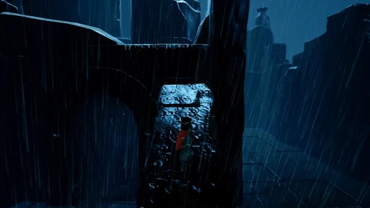 Use the crumbled column to climb to the upper floor - The Robots sacrifice | Chapter 4 - Walkthrough - Chapter 4 - Rime Game Guide