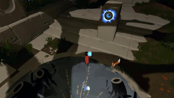 Place the sphere next to a crescent symbol - Crossing the underground river | Chapter 3 - Walkthrough - Chapter 3 - Rime Game Guide