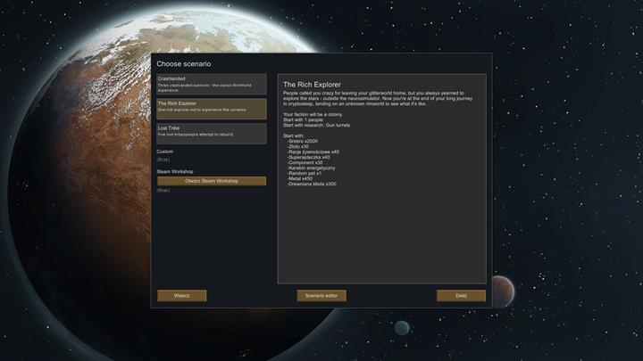 After you select a new colony, you can select one of three game modes - Game modes - Key information - RimWorld Game Guide